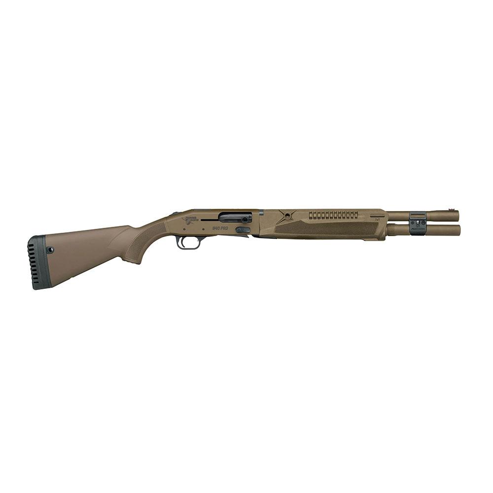 Mossberg 85181 940 12 Gauge Shotgun 7+1 FDE Cerakote Fiber Optic 18.5" - View 2