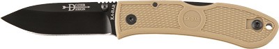 KABAR Dozier Hunter Folding Knife AUS 8A/Black Plain Dual Thumb Stud/Pocket - View 2