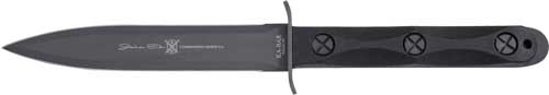Ka-Bar EK44 6.63" Double Edge Spear Point 1095 Cro-Van Blade, GRN Handle - View 2