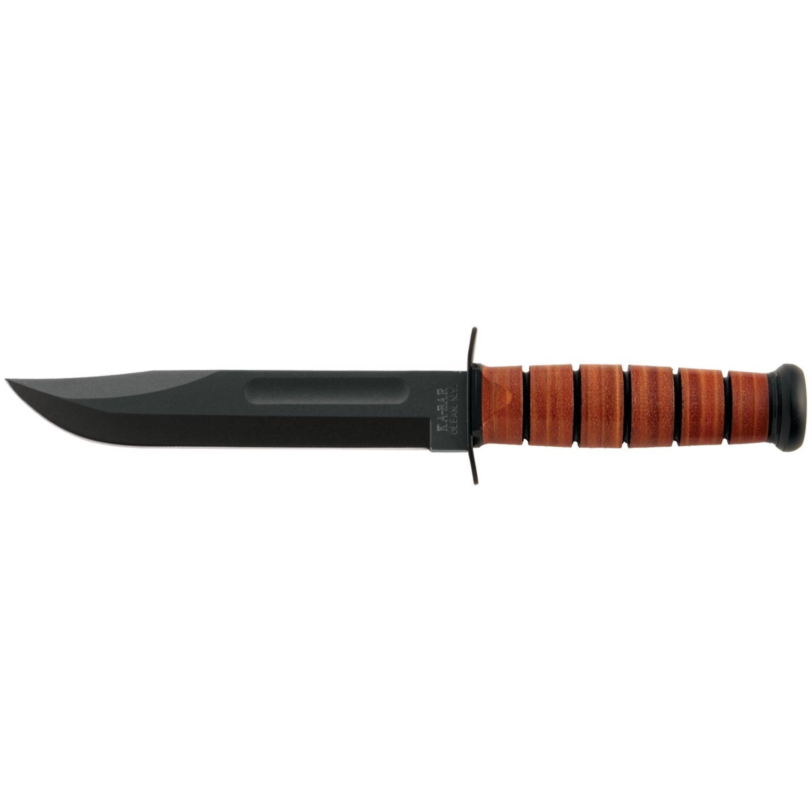 Ka-Bar Fighting/Utility Knife 7" W/Leather Sheath Usmc - View 2