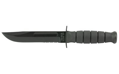 Ka-Bar 1257 Short Fight/Utility Knife 5.25" Serrated 1095 Cro-Van Blade - View 2