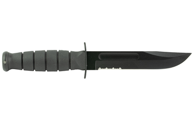 Ka-Bar 1257 Short Fight/Utility Knife 5.25" Serrated 1095 Cro-Van Blade - View 3