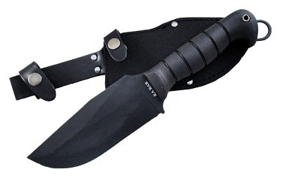 Ka-Bar 1278 Warthog 6.75" Fixed Blade Knife, SK-5 High Carbon, TPR Handle - View 2