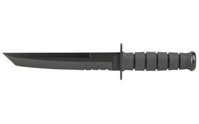 KA-BAR 1245CP Tanto Fixed Blade Knife, 8" 1095 Cro-Van, Black Handle - View 2