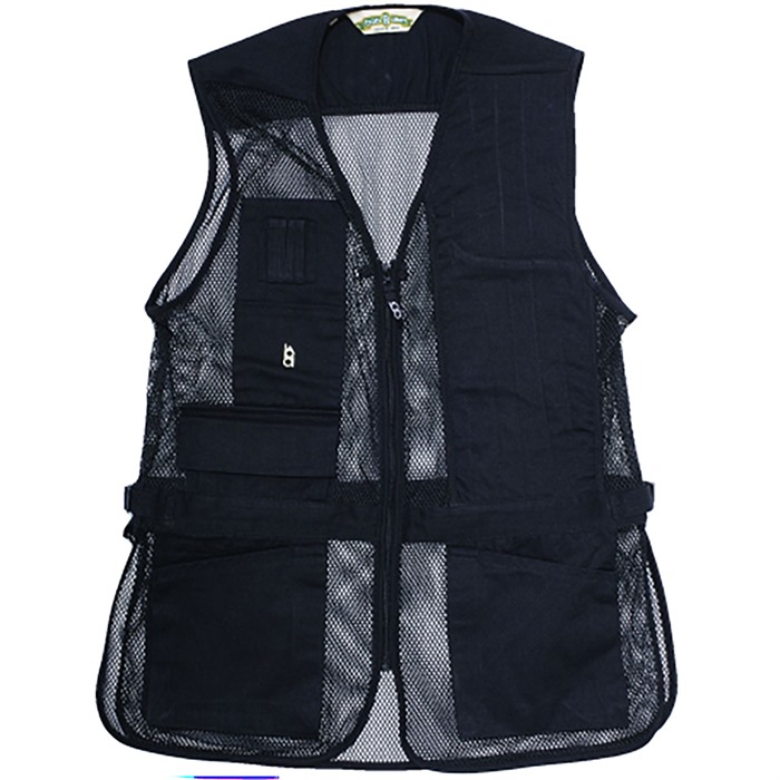BOB ALLEN FULL MESH SHOOTING VEST BLACK RH S - View 2
