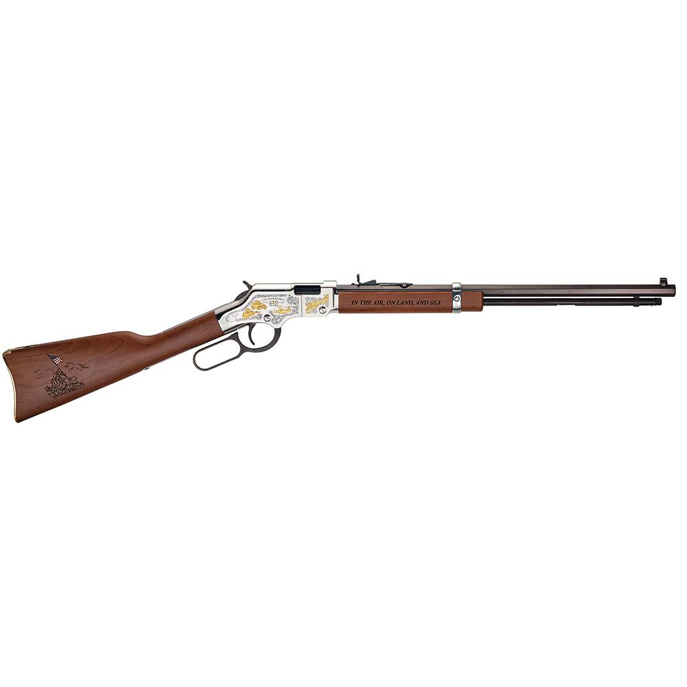 Henry H004MC Spirit of the Corps 22LR Tribute Edition Rifle 24kt Gold - View 2