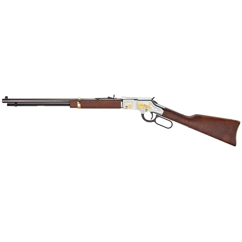 Henry Golden Boy American Construction Industry Tribute Edition Rifle .22 S/L/LR 16rd Capacity 20 Octagon Barrel Engraved Wood Stock - View 2