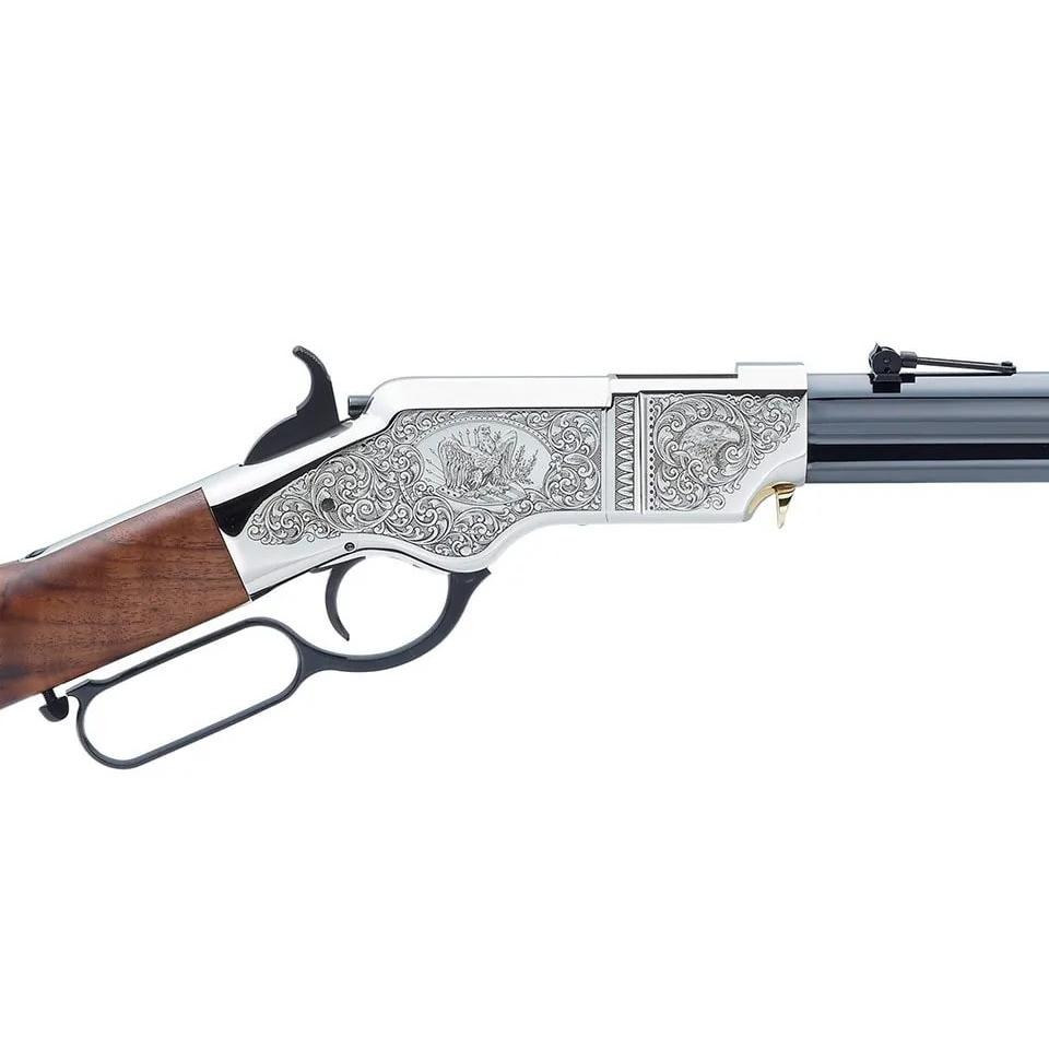 Henry H011SD Lever Action 44-40 24 in Blue 13 Round Walnut Stock - View 2