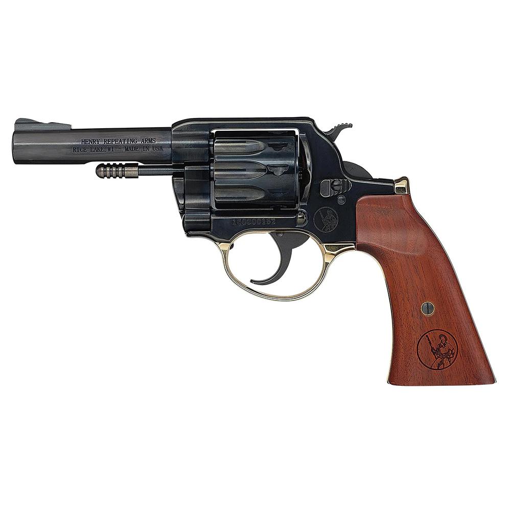 Henry H016GD Golden Boy 22 LR 10 Shot 4" Blued Steel Barrel Cylinder - View 2