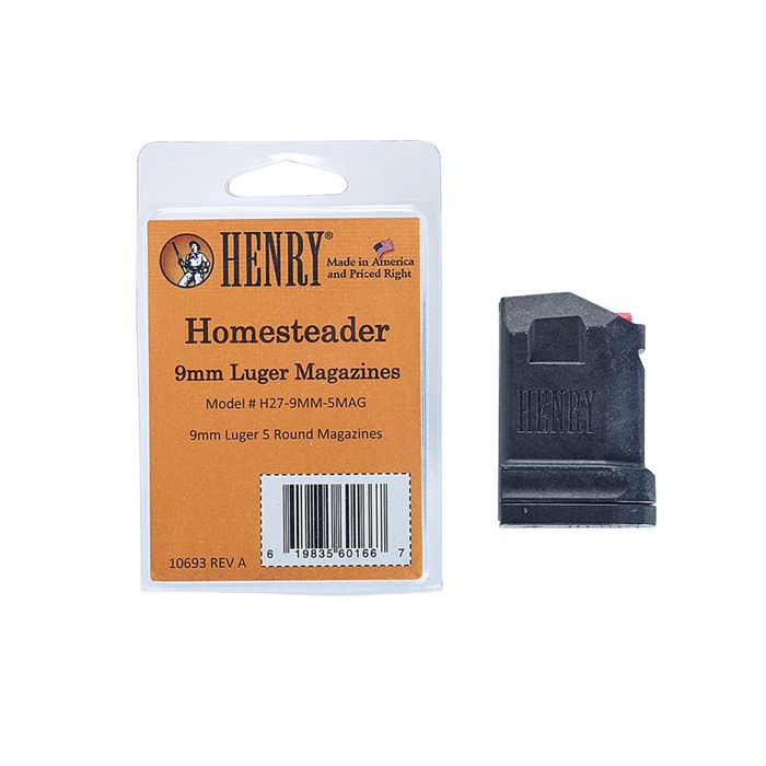 Henry H279MM5MAG 9mm Luger 5rd Black Polymer Magazine - View 2