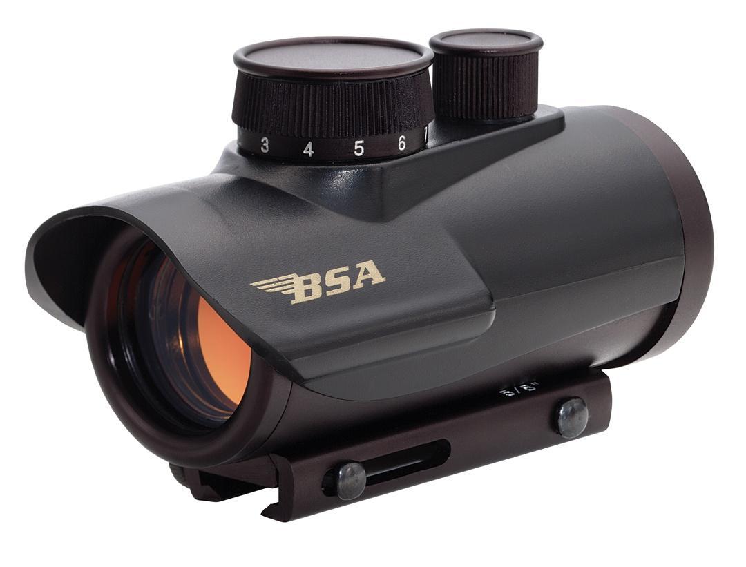 BSA RD30 30mm Red Dot Sight Matte Black 5 MOA 11 Brightness Settings - View 2