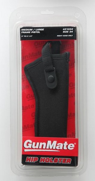 Uncle Mike's 21034 GunMate Hip Holster Size 34 Black Right Hand Revolver - View 2