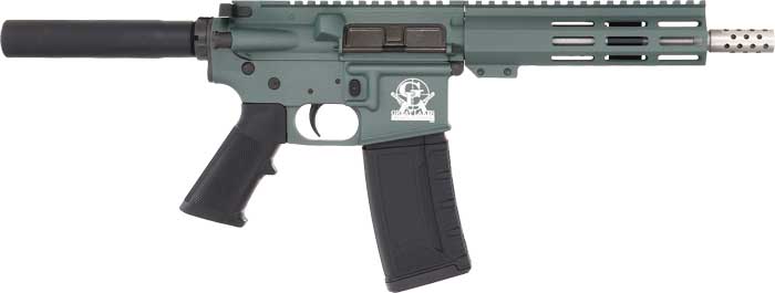 Great Lakes GL15223SSP AR15 Pistol .223 Wylde 7.5" SS Barrel Charcoal Green - View 2