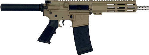 Great Lakes GL15223SSPFDE .223 Wylde AR15 Pistol 7.5" Barrel FDE Finish - View 2