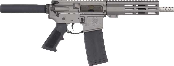 GLFA GL15223SSPTNG 223 Wylde AR15 Pistol 7.5" Stainless Barrel Tungsten - View 2