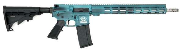 GLFA GL15223SSBTEA AR-15 .223 Wylde 16" HBAR Cerakote Teal 30RD 1:8 Twist - View 2