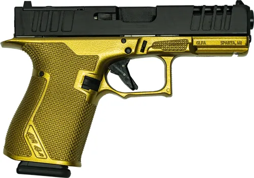 GLFA GL19GGLD 9MM 4" 15RD Black Slide Gold Frame RMR Ready Pistol - View 2