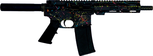 Great Lakes GL15223PSBLK AR-15 Pistol .223 Wylde 7.5" Black Splatter - View 2