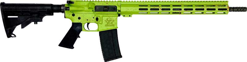 GLFA AR-15 Zombie Splatter .223 Wylde 16 in Cerakote 30 Round Semi-Automati - View 2