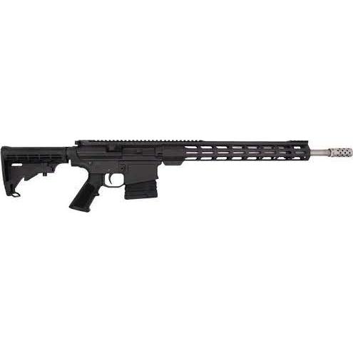 GLFA GL10308SSBLK AR-10 308 Win 20+1 18" Stainless, Black Rec, M-Lok Handgaurd, Carbine Stock, A2 Grip, Muzzle Brake - View 2