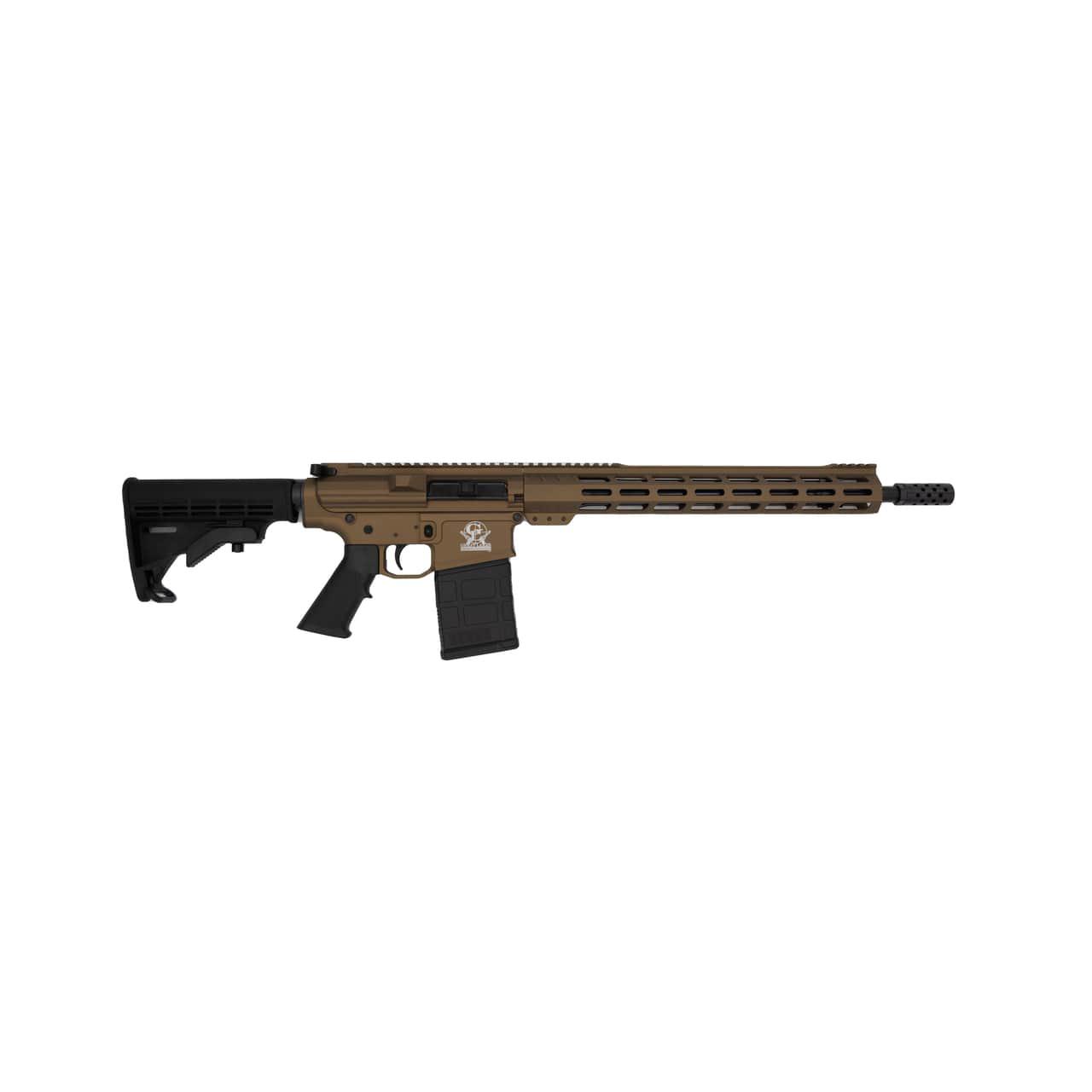 GLFA .308 Win Rifle, 10rd Mag, 16" Stainless Barrel, 15" MLOK Rail, Bronze Finish - View 2