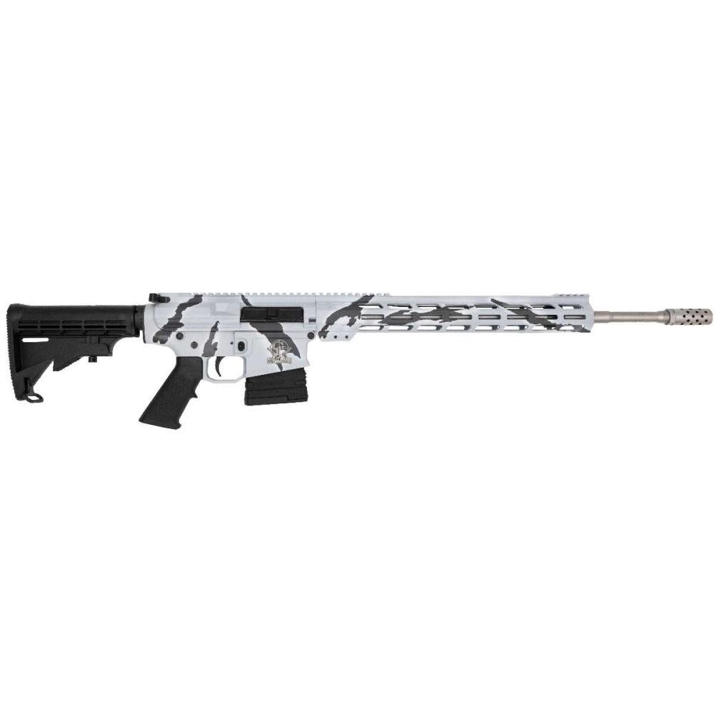 GLFA GL1065SSPSNO 6.5 Creedmoor AR10 Rifle 20" SS Barrel Snow Camo - View 2