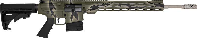 GLFA GL1065SSPGRN 6.5CM AR10 Rifle 20" SS Barrel Pursuit Green Camo - View 2