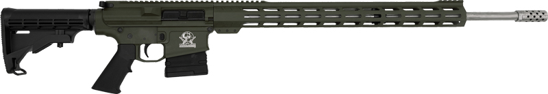 GLFA .243 Win AR Semi-Auto Rifle OD Green 24" S/S BBL 5-Shot - View 2