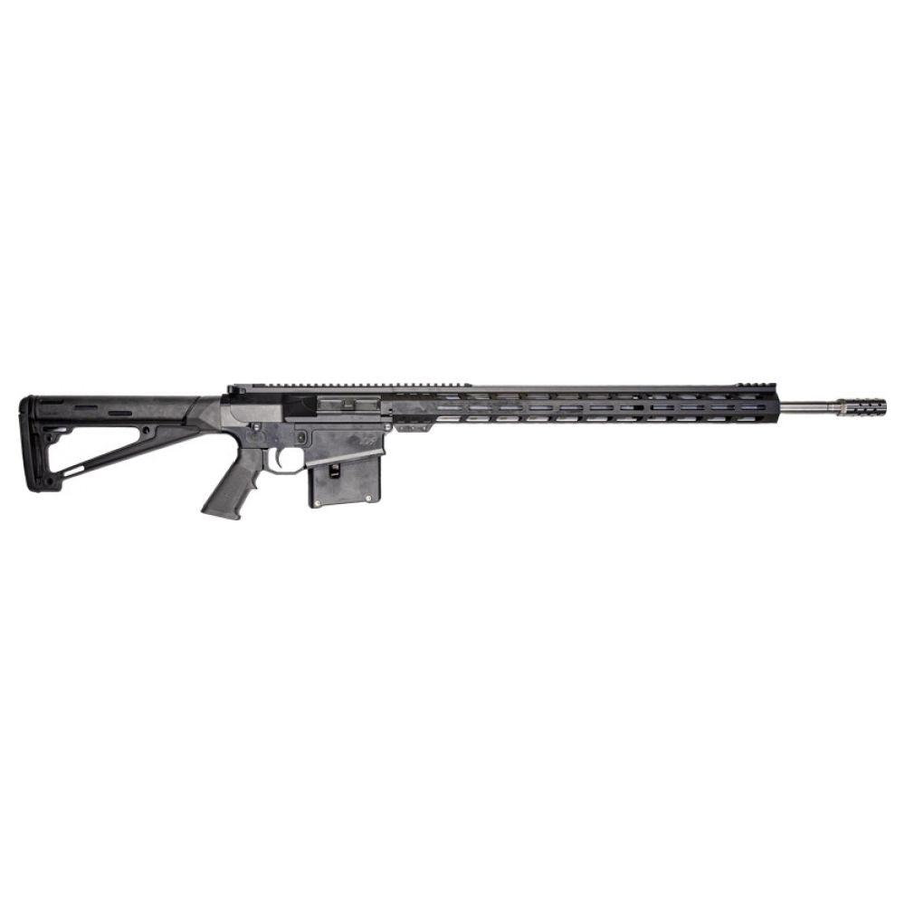 GLFA AR-10 7MM Semi-Auto Rifle: 24in Stainless Steel Barrel, 5-Round, Black Hogue Stock - View 2
