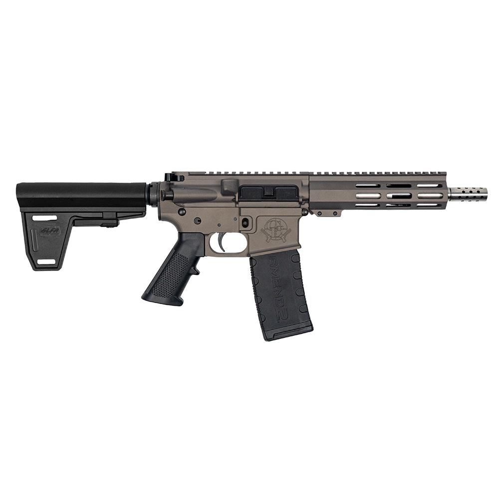 GLFA AR15 Pistol .223 Wylde 7.5 in Stainless Steel Cerakote 30rd Capacity - View 2