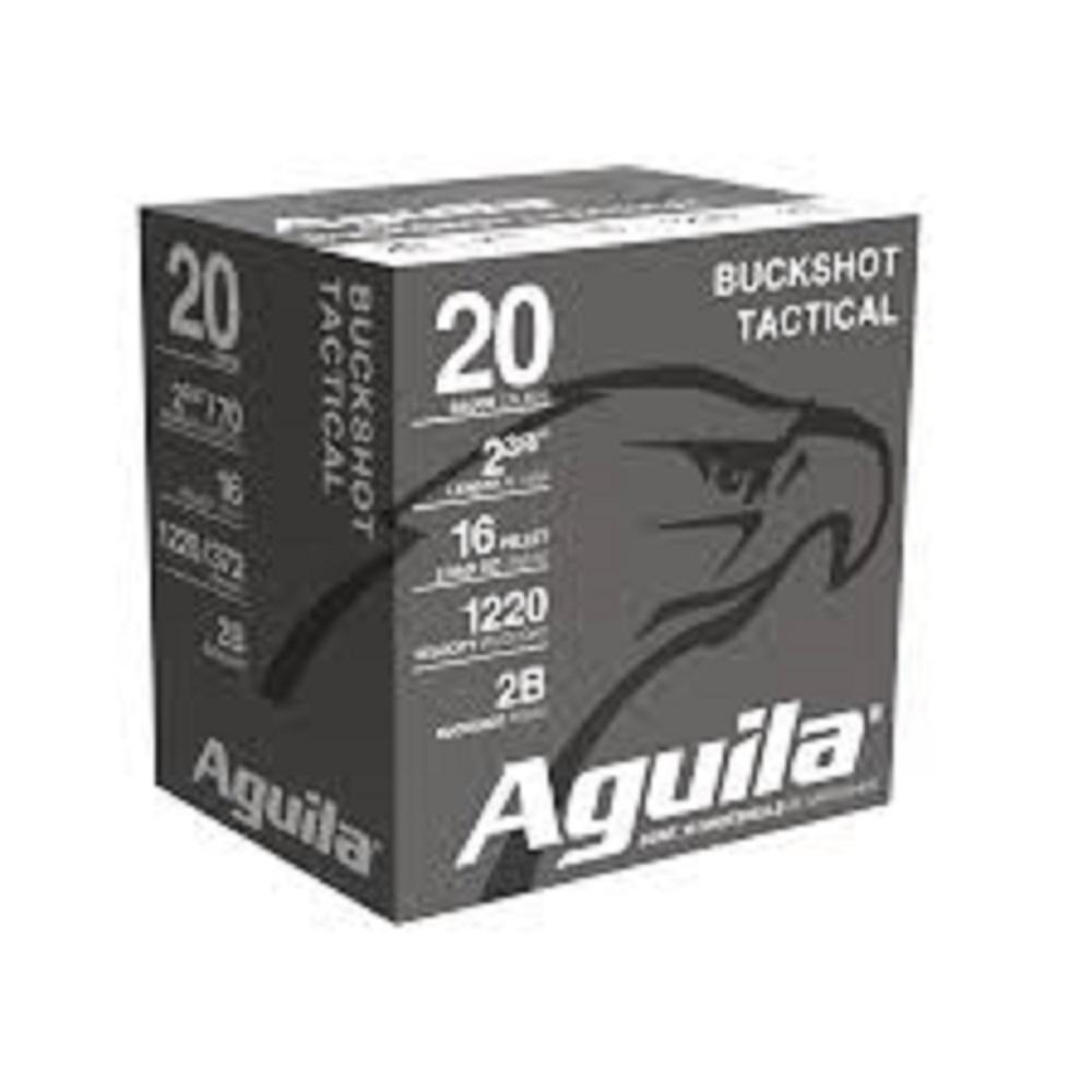 Aguila 1C2002BA Buckshot High Velocity 20 Gauge 2.75" 1 oz 2 Buck Shot 25 Per Box/ 10 Cs - View 2
