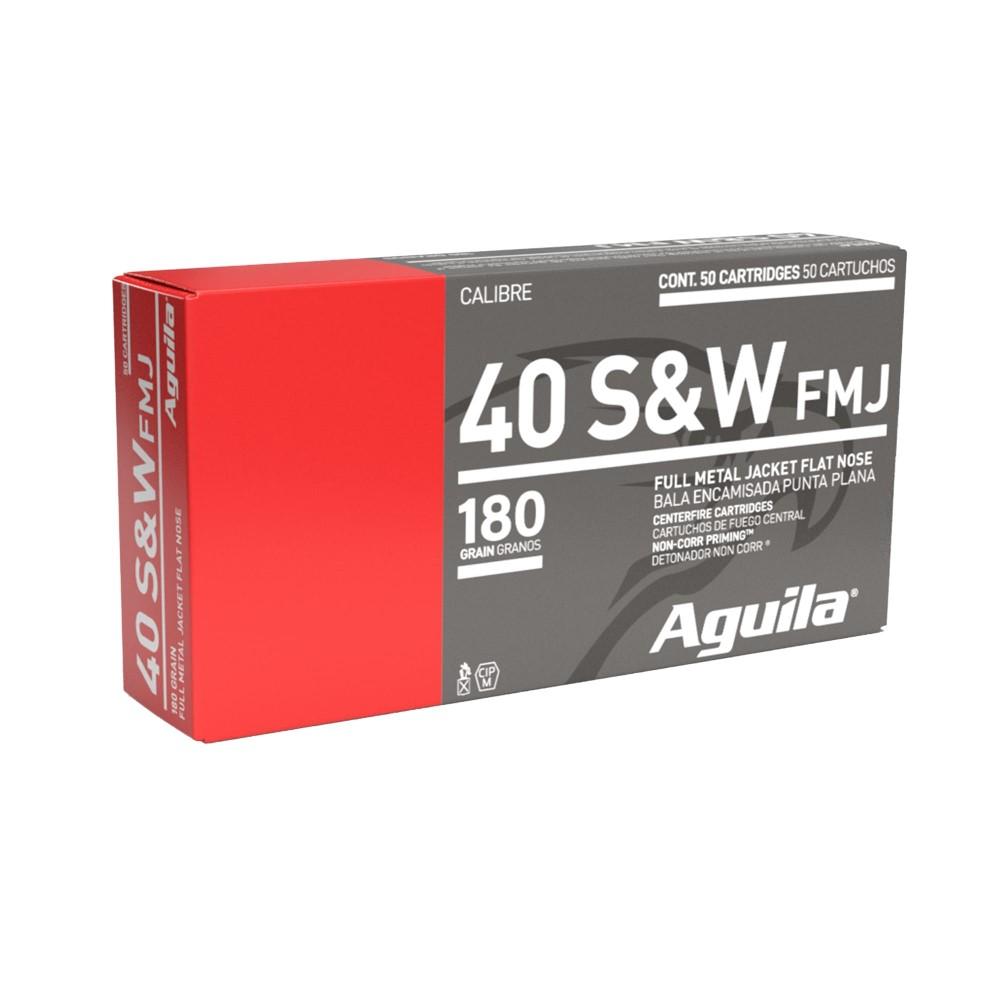 Aguila 1E402110 Target & Range Handgun 40 S&W 180 gr FMJ 50 Per Box/ 20 Cs - View 2