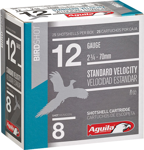 Aguila 12ga Birdshot 2.75 Inch Shotgun Shells #8 Shot 1-1-8 Ounce 250 Ro... - View 2