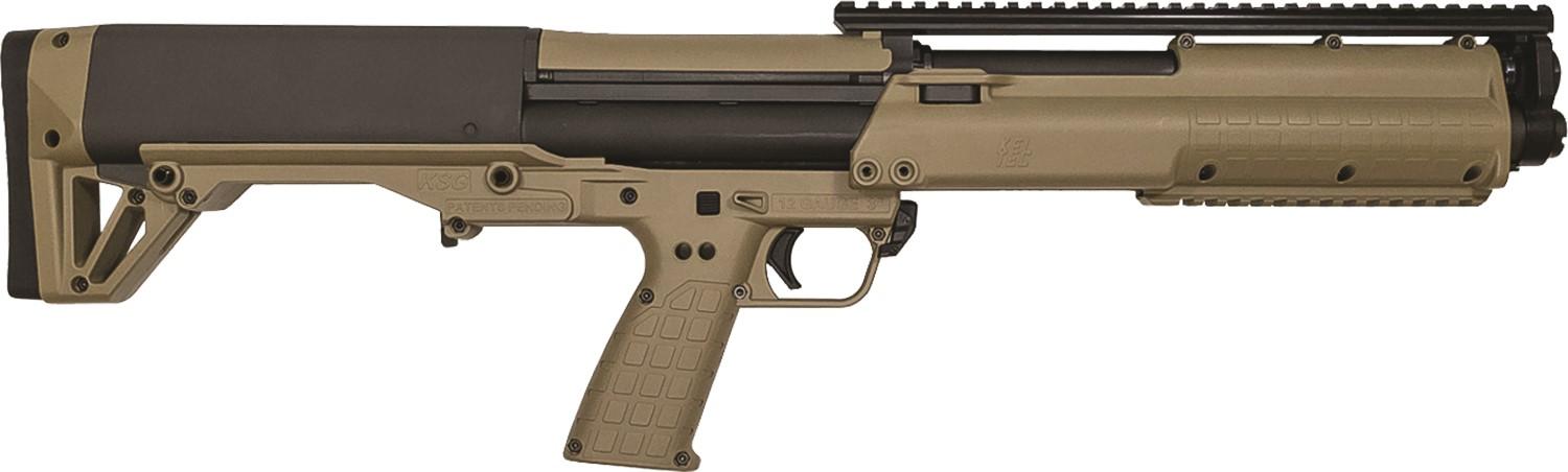 Kel-Tec Shotgun KSG 12 Gauge 14 Rounds Tan Flat Dark Earth Grip Stock - View 2