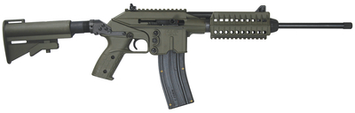Kel-Tec SU22EGRN 22LR 16" Semi-Auto Rifle, Green, Collapsible Stock - View 2