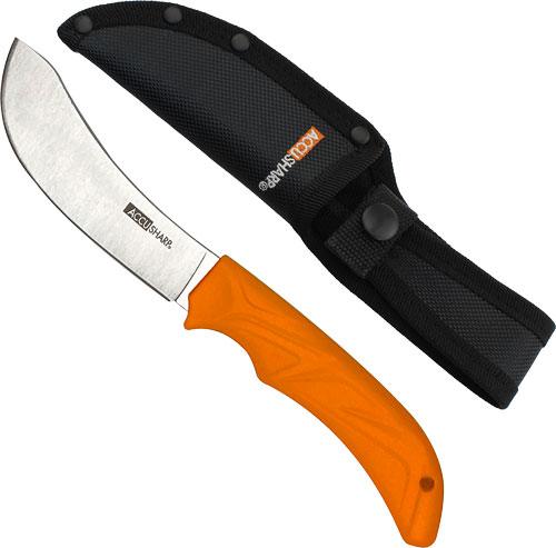 AccuSharp 732C Butcher Knife 4" Stainless Steel Blade Orange Grip - View 2