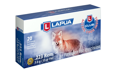 Lapua 223 Remington 55Gr FMJ 20-Round Ammunition Box - View 2