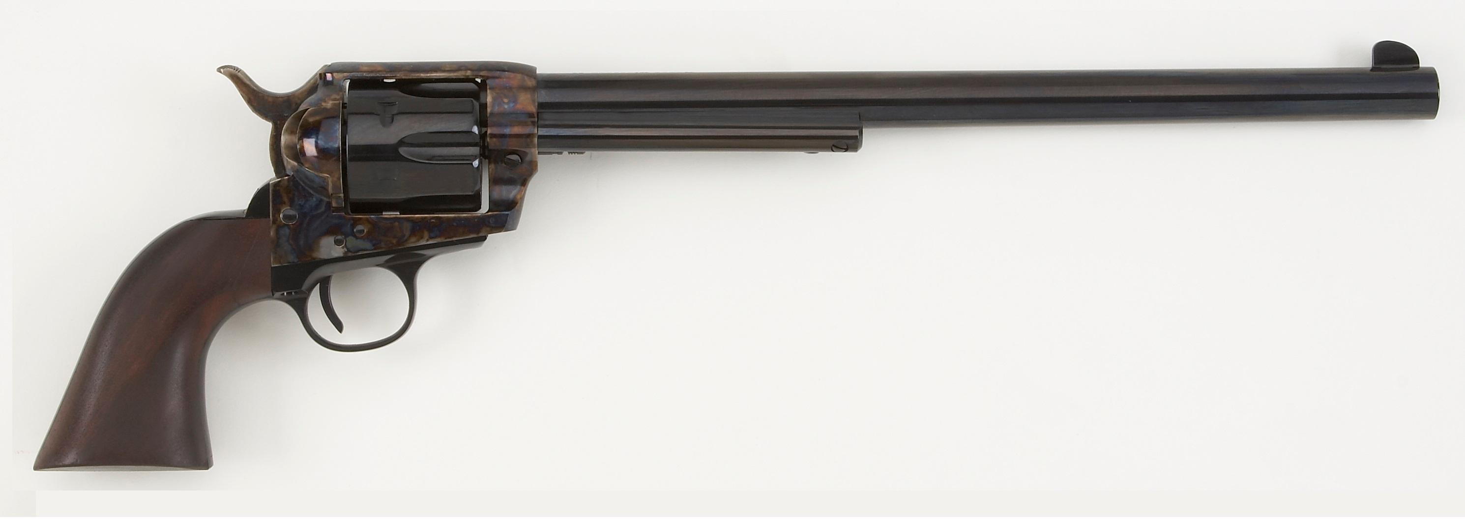 Pietta GWII Buntline Revolver 45 Colt 12 in Blued Case Hardened Walnut Grip - View 2