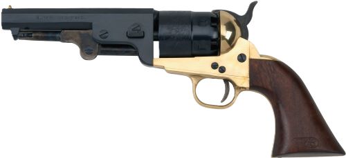 Pietta PF51BR44512 1851 Sheriff .44 Cal 5.5" Revolver Brass Frame Blued - View 2