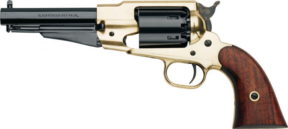 Pietta PF58BR44512 1858 Remington Brass Sheriff 44 Cal 5.5" Blued Barrel - View 2