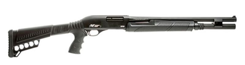 GForce GF2P12 12 Gauge Pump Shotgun: 20" Barrel, 3" Chamber, 7+1 Capacity, Black, Fixed Cylinder Bore, Blade Sight - View 2