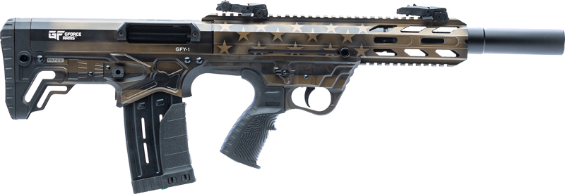 Gforce Arms GFY1USBNZ GFY-1 12 Gauge Bullpup Shotgun, 18.5" Barrel, 5+1 Capacity, Aluminum, Gas System, Flip-Up Sights, USA Bronze Flag Cerakote Finish - View 2