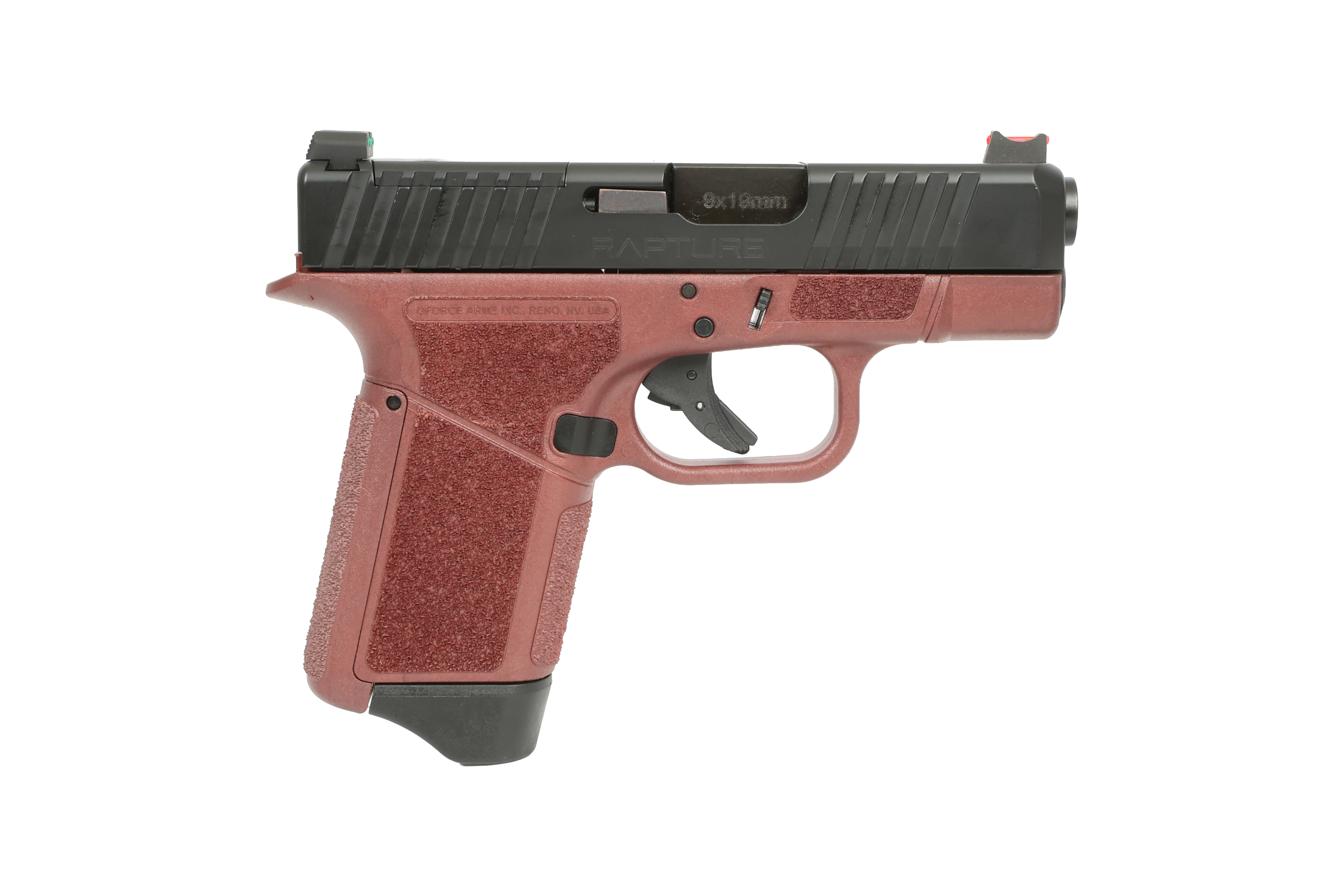 Gforce Arms GF932512CB RAPTURE 9mm 3.25" Crimson Red Semi-Auto Pistol - View 2