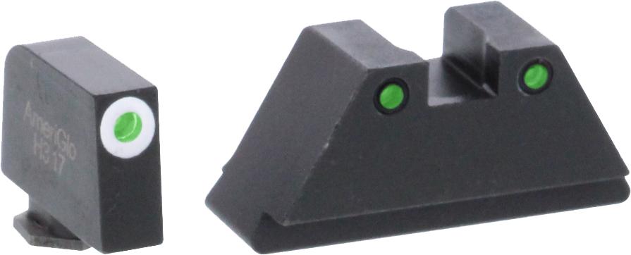AmeriGlo GL152 Optic Compatible Sight Set for Glock XL Tall Green... - View 2