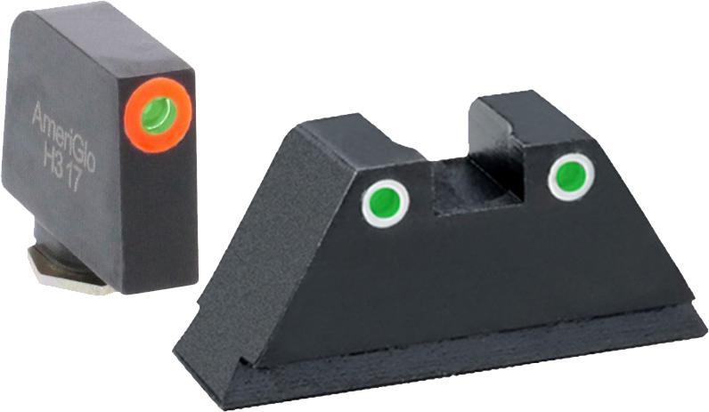 AmeriGlo GL331 Optic Compatible Sight Set for Glock XL Tall Green... - View 2