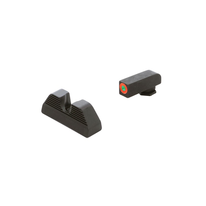 AmeriGlo GL351 Protector Sight Set Glock Green Tritium Orange Outline - View 2
