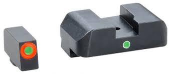 AmeriGlo GL203 i-Dot Sight Set Glock Gen 1-4 Tritium Green/Orange - View 2