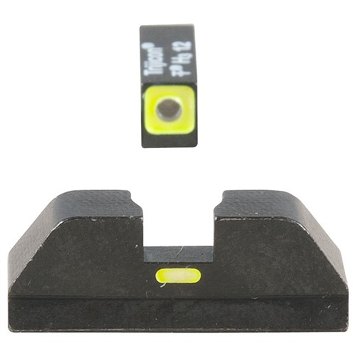 AmeriGlo GL614 CAP Sight Set Glock Green Tritium LumiGreen Outline - View 2