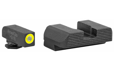 AmeriGlo GL-701 Night Sight, Green Tritium Front, Black Serrated Rear - View 2