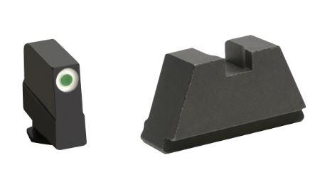 AmeriGlo GL491 Optic Sight Set Glock 3XL Tall Green Tritium Black Rear - View 2